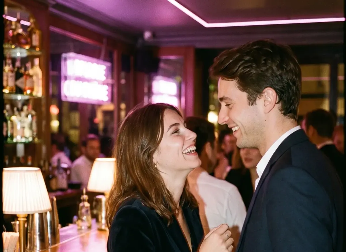 Deux membres Mignonne se rencontrent dans un bar